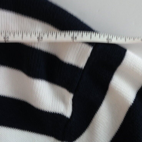 Banana Republic Women’s Size 2 Navy & White Striped Sweater Blazer - Picture 10 of 12